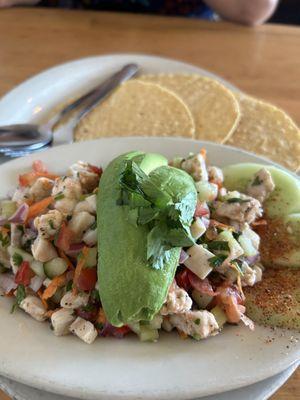 Ceviche...Really good.