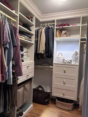 Closet after renovation