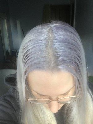 Purple/blue roots