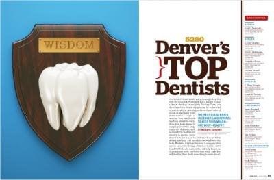 Named one of Denver's top dentists!