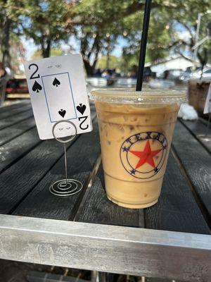 Yummy cold brew with sweet cream