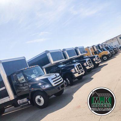 M.K Movers truck line-up