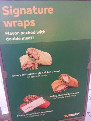 Wraps are available!