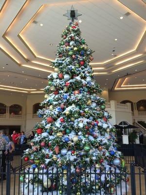 Christmas tree on the first floor