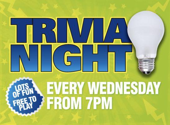 Trivia every Wednesday