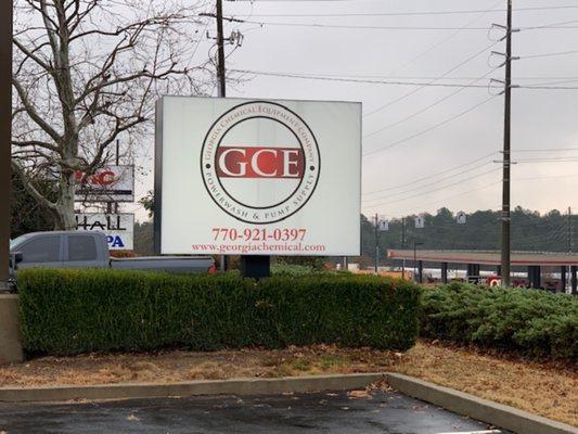 Sign facing Beaver Ruin Road, Norcross, GA 30093