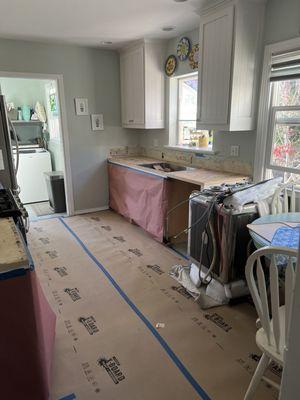 Kitchen countertops replaced