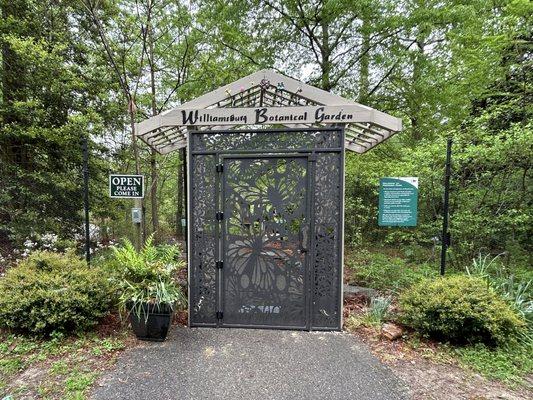 Welcome to the Garden! Our new gate was installed in April 2024.