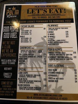 Food Menu