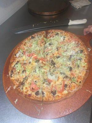 Taco pizza