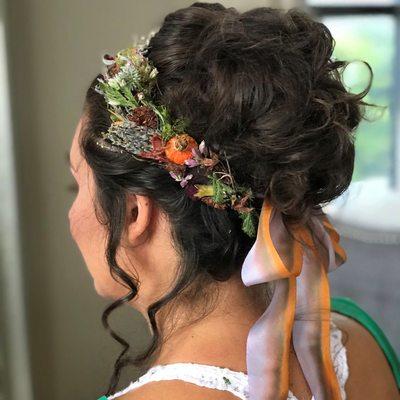 Bohemian Bridal Upstyle