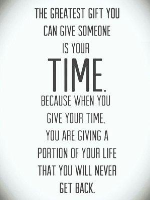 Saturday Motivation: The Gift of Time