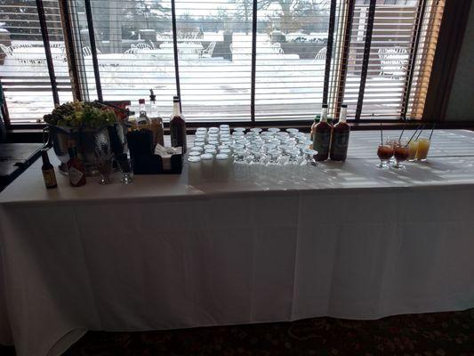 Bloody Mary/Screwdriver Bar