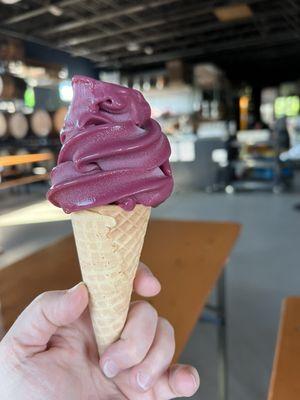 Betty's blackberry ice cream. It's so good!