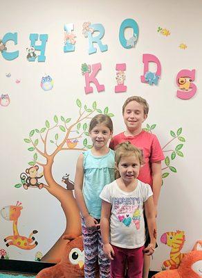 A few of our chiropractic kids who get adjusted.