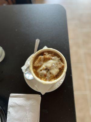 French onion soup - delish