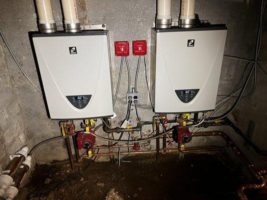 Water heaters installed