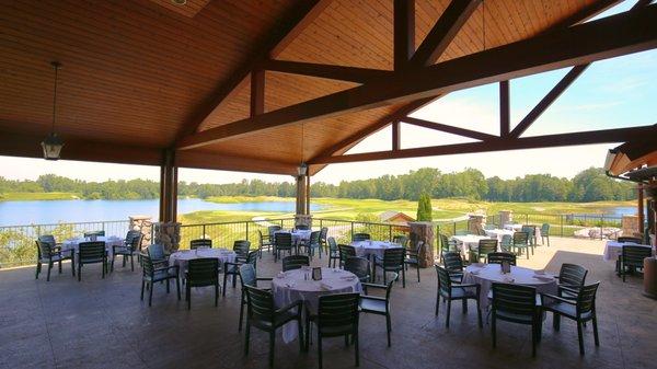 The Outdoor Patio Veranda at Bucks Run Golf Club