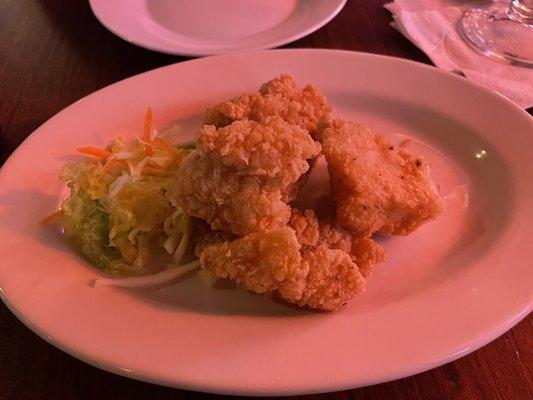 Fried fish from the Happy Hour menu