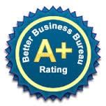 Better Business Bureau Member in A+ Standing!