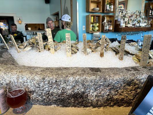 The daily array of oysters