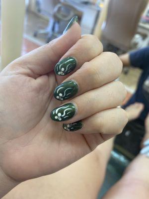 Fill and gel with design