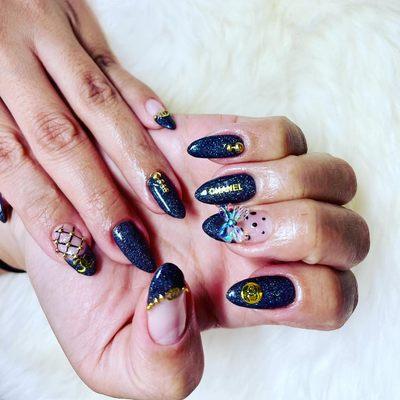 Flawless no-chip manicure with custom designs