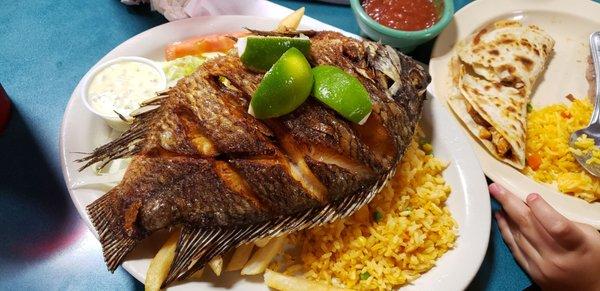 Fried Tilapia.