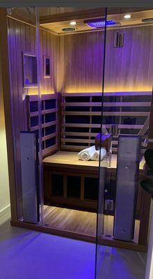 Infrared sauna available