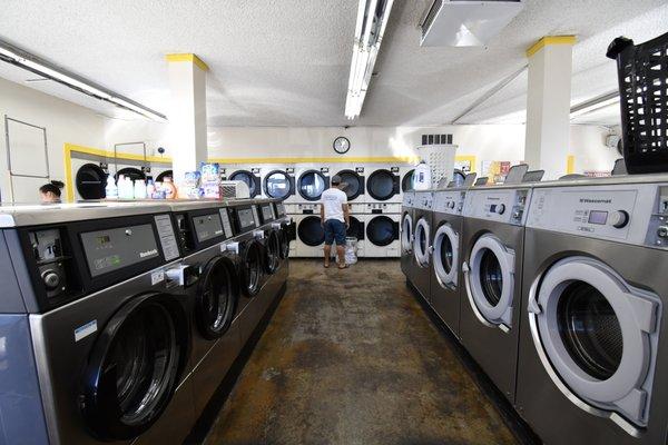 With over 50 machines to choose from, you'll always have an open washer or dryer here at University Heights Dry Cleaners & Laundry.