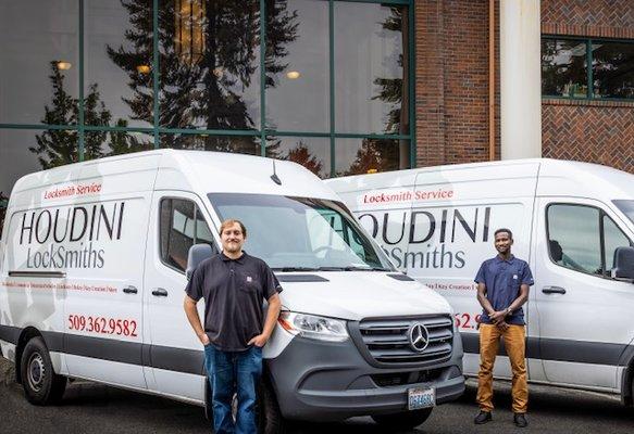 Paul and Yacob with Houdini Locksmiths!