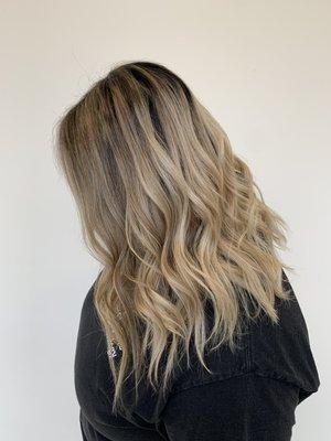 Blonde highlights & lowlights