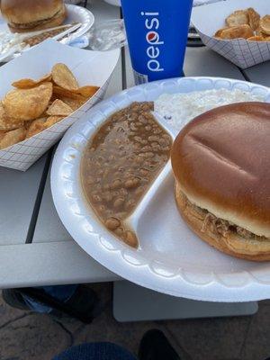 Dinner from Coppertop from the event "Ride for Weasel"! It was delicious!