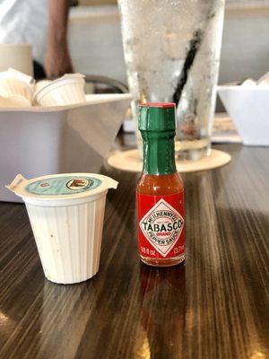 Cute mini bottle of Tabasco