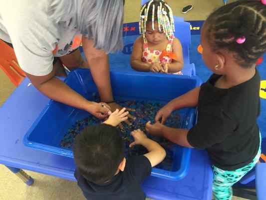 science/language/cause and effect -Orbeez water marbles