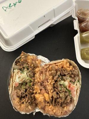 Asada burrito