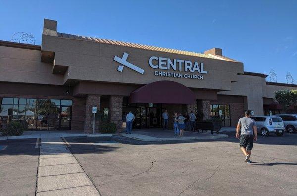 Church campus main entrance.