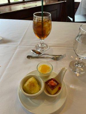 Desserts from the buffet table