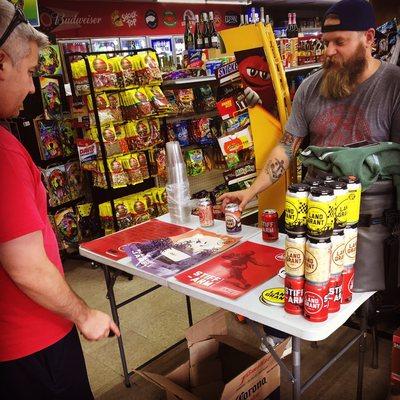 Land Grant beer tasting.