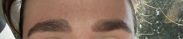 Brow wax and tint