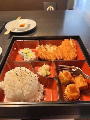 Chicken Katsu Bento Box (Box E i believe)