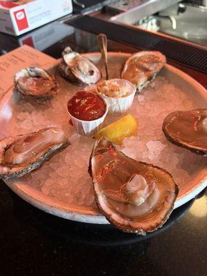 Oysters on the half shell!!!! Huge!!!!