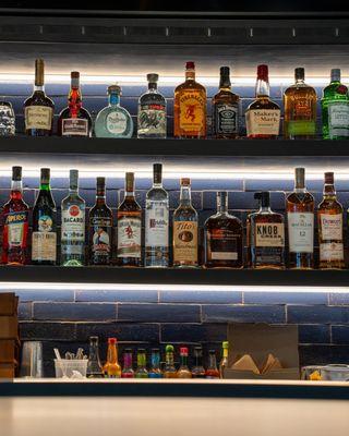 We now have a full liquor bar!