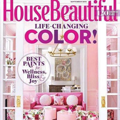 Our work featured on the cover of House Beautiful