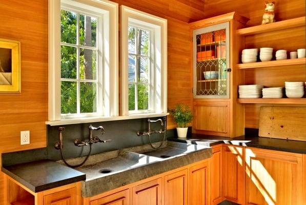 Heart Pine Paneling & Cabinets