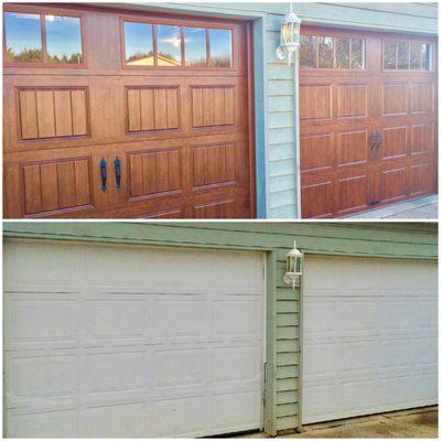 24 HR Garage Door Repair  New Door Installation  Before and After