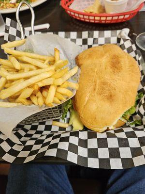 Torta and fries