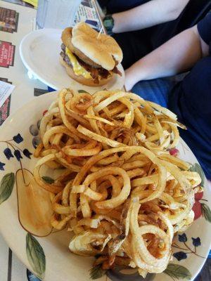 Curly-Q fries...definitely big enough to share with a few people