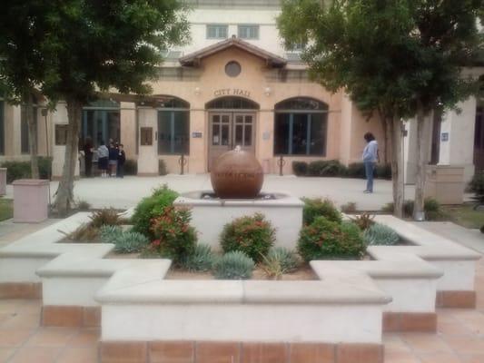 one entrance to Covina city hall