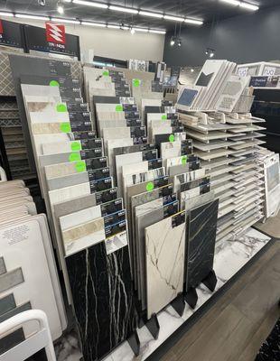 Just a few of our large format Porcelain and Ceramic options